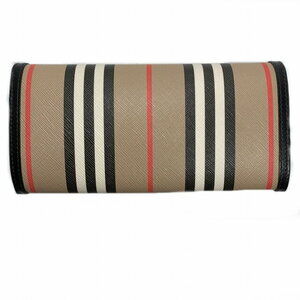 Burberry Canvas Wallet Long Bifold Beige